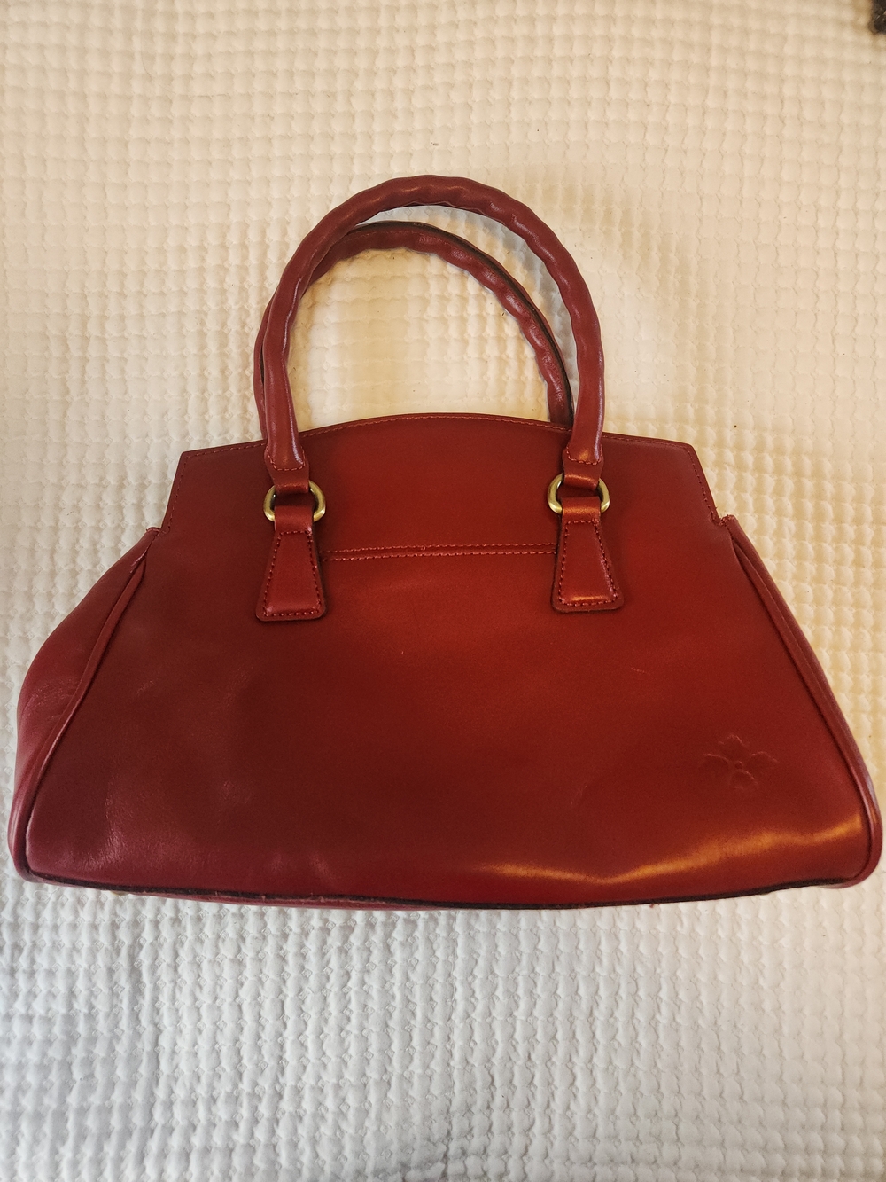 Patricia Nash NWOT Red Leather Top-Handle Handbag